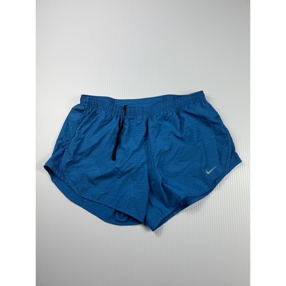 Nike Running Shorts Dri-FIT Back Zip Pocket Lightweight Blue‎ Size M - Picture 1 of 5